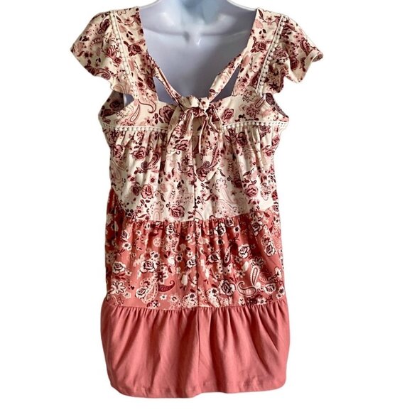 Absolutely Famous Cold Shoulder Top Tie in Back Women's Size Medium NEW - Picture 5 of 9